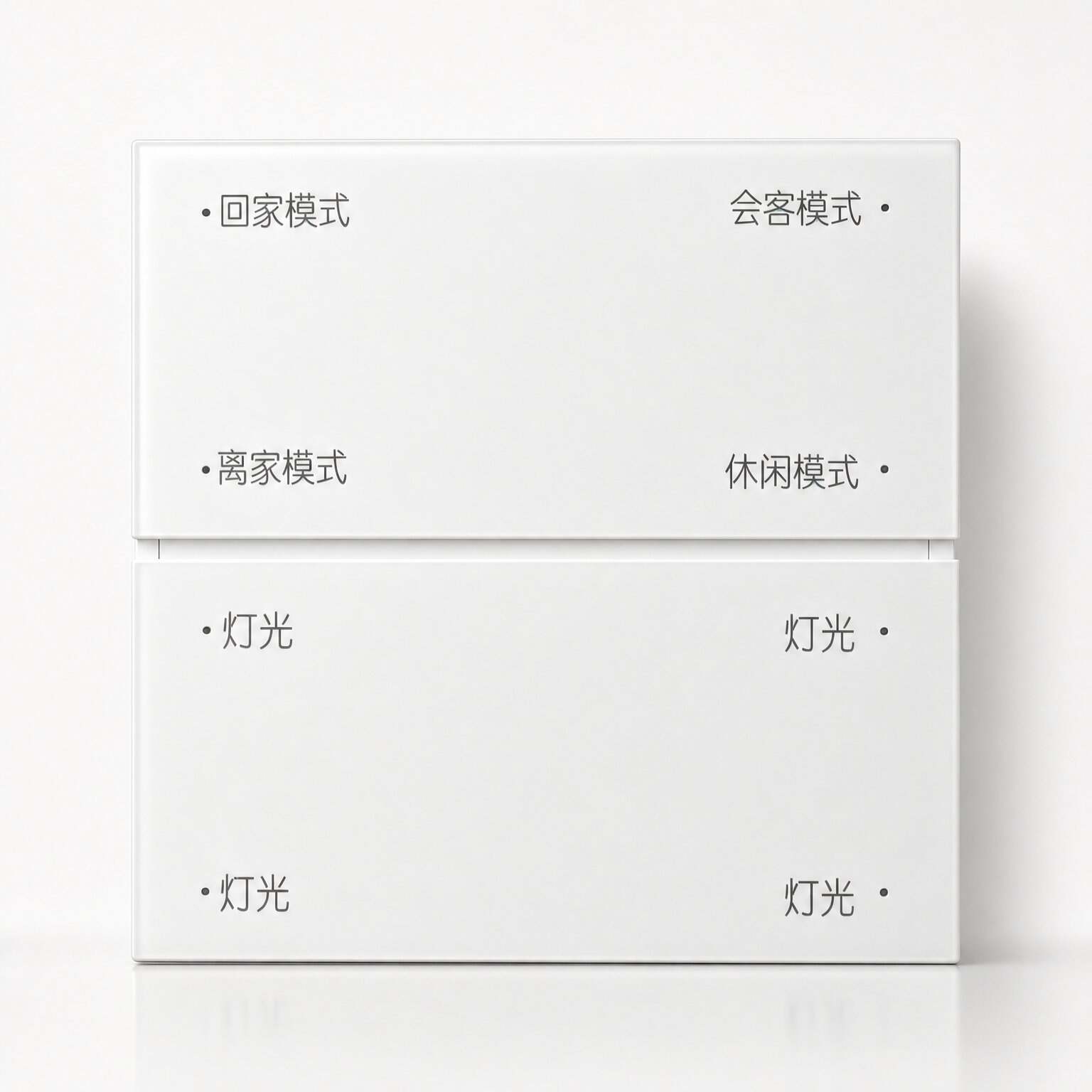 Smart Switches — Scene Mode Panel with Home, Away, Reading and Entertainment presets